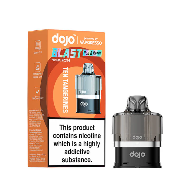 vaporesso-dojo-blast-6000-prefilled-pod-ten-tangerines